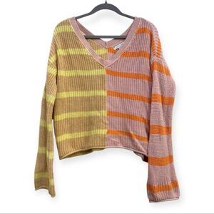 American Eagle Colorblock Striped Knit Sweater - Size Small - EUC